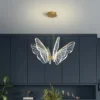 Lustre plafonnier papillon led
