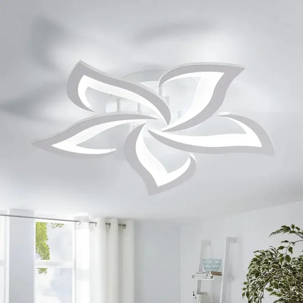 Plafonnier led fleur lumineuse élégant